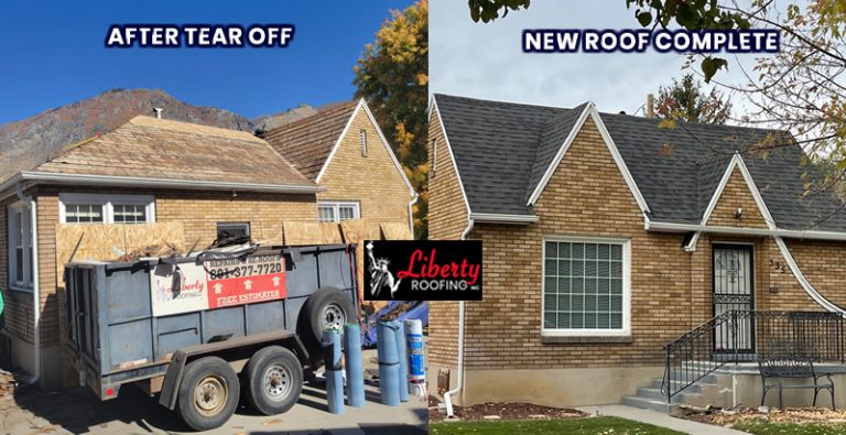 Residential Roof Replacement - Before and After Photos - Provo Utah