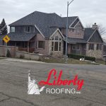 This is a complete roof replacement for Adam in Provo. He bought the house 2 months ago, and is very excited to move in! We removed the old cedar shakes that had failed, and installed a new architectural asphalt shingle roof. The new shingles are CertainTeed Landmark Thunderstorm Gray.