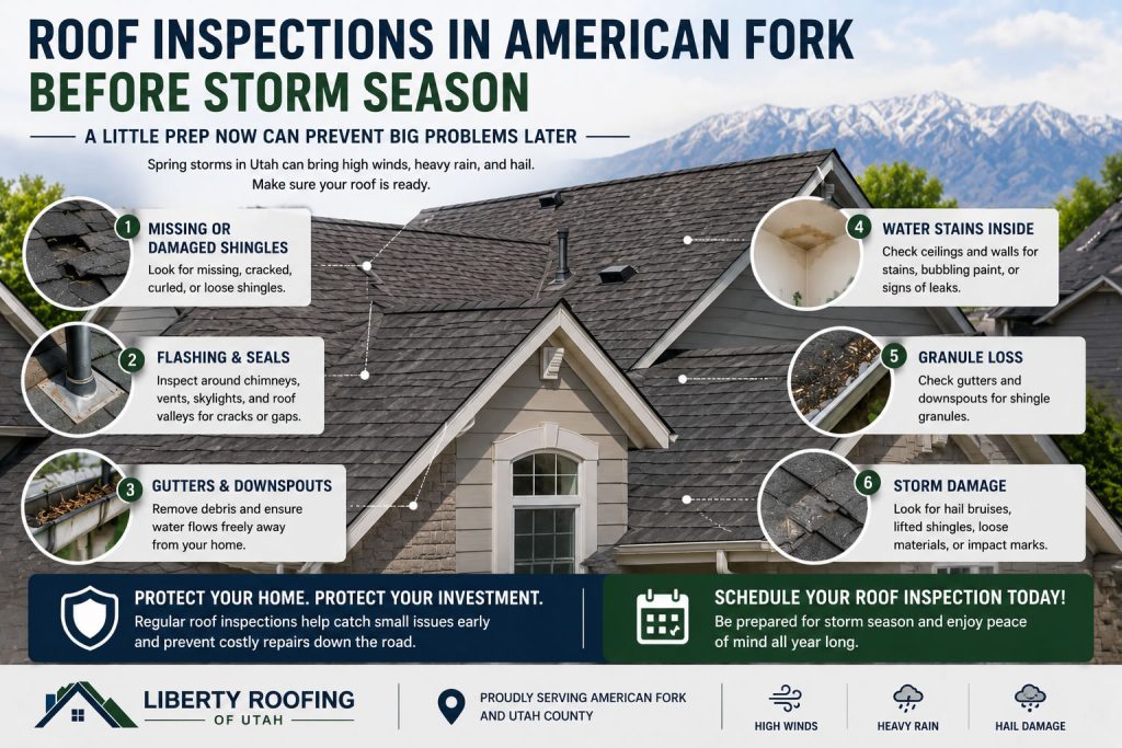 american-fork-roof-inspection-points-before-storm-season.jpg" alt="Roof inspection points homeowners should check before storm season in American Fork Utah